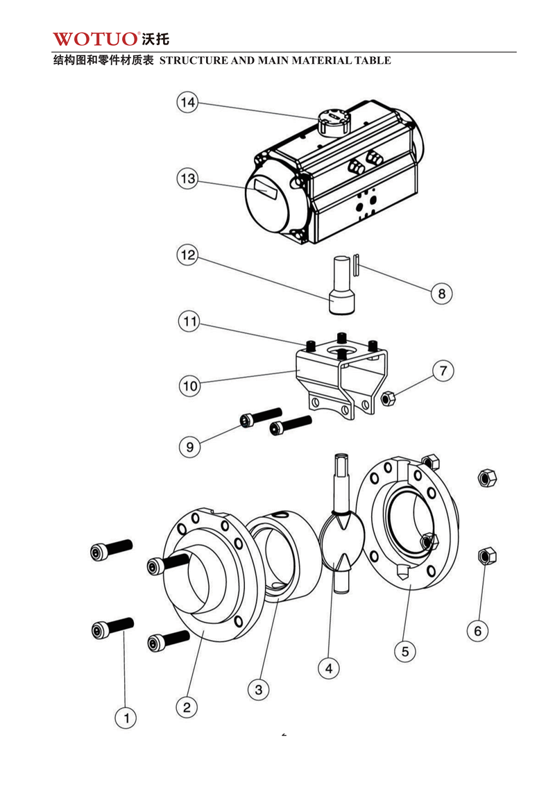 D681F卫生级快装气动蝶阀说明书