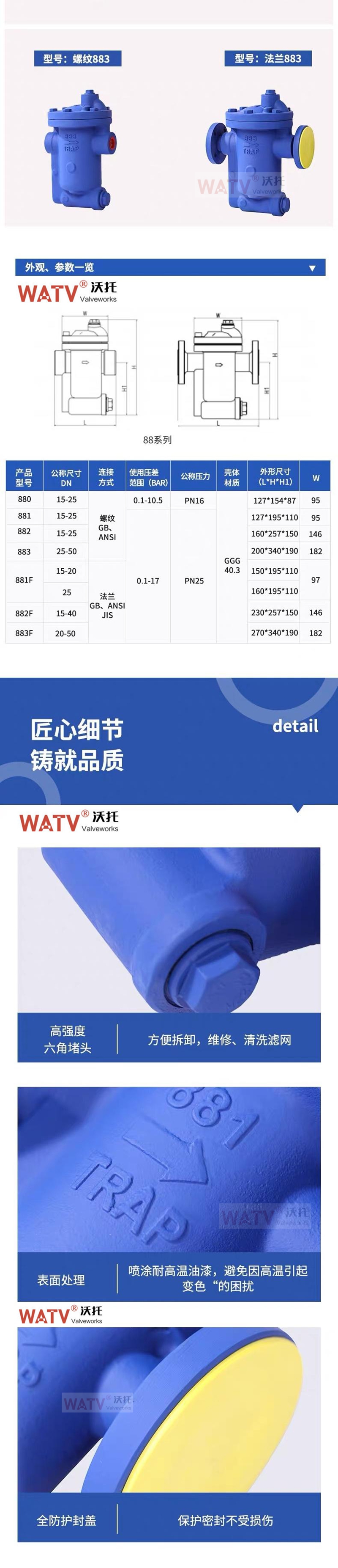 倒置桶式疏水阀‌